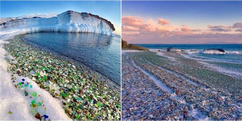 Visitors Marvel At Russian Glass Beach Sea Glass Beaches Across The World