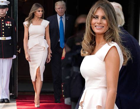 Melania Trump First Ladys Sexiest Fashion Looks From Side Boob To Serious Cleavage Express