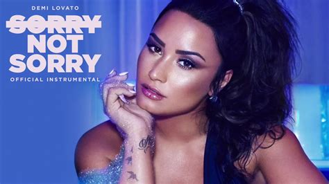 Demi Lovato Sorry Not Sorry Official Instrumental Youtube
