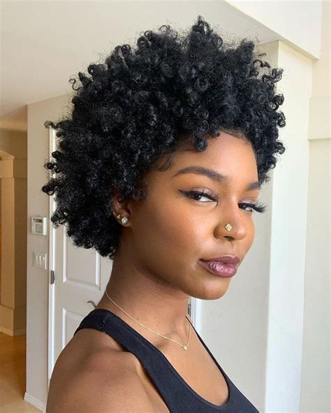 🌸favymercury🌸 In 2020 Natural Hair Styles Short Natural Hair Styles