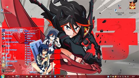 Tema Seven Ryuko Matoi Win 7 Theme By Hatsuantho Windows 7 Anime Themes