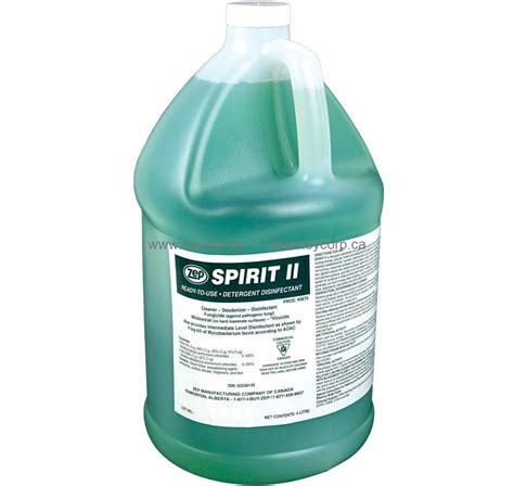 Zep Spirit Ii Detergent Disinfectant Hospital Grade Non Phenolic Germicidal Disinfectant