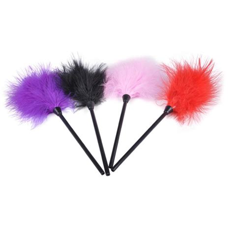Buy Feather Flirting Colorful Feather Sticks Whip