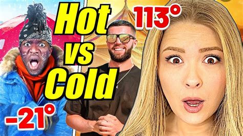Americans React To Sidemen Extreme Hot Vs Cold Camping Youtube