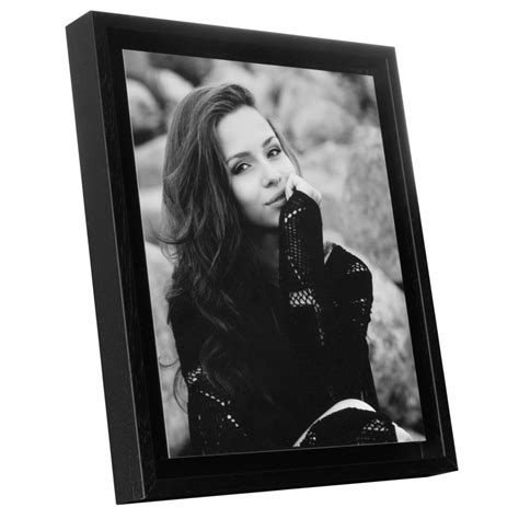 Boxed Panel Black Edged Photo Frame 10 X 12 Stationery And Pens