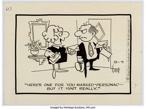 Bill Hoest The Lockhorns Daily Comic Strip Original Art Dated Lot