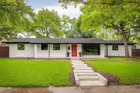 See more ideas about ranch makeover, brick ranch, mid century modern house. painted brick ranch exterior midcentury with mid century ...