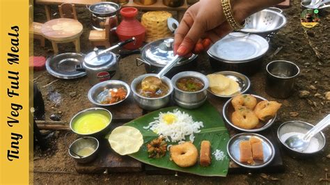 Miniature Full Meals Recipe South Indian Veg Thali Recipe Miniature