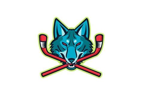 Coyote Ice Hockey Sports Mascot By Patrimonio On Creativemarket Sports