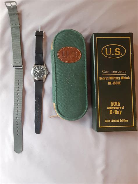 Wts Benrus Military Watch Re Issue Mechanical Hand Winding 50th