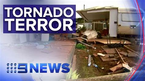 Tornado Tears Through Victorian Caravan Park Nine News Australia