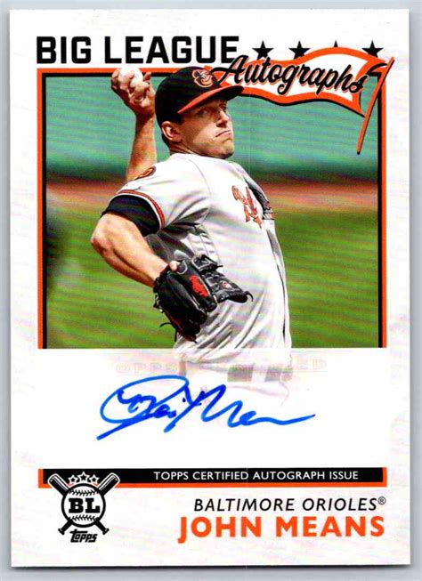 Find john means stats, rankings, fantasy points, projections, and player rating with lineups. 2020 Topps Big League Big League Autographs John Means # ...