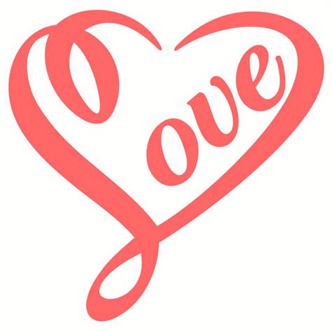 Love Heart Cuttable Design