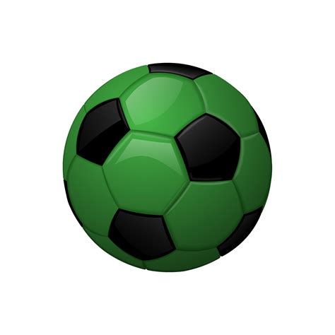 Green Football Or Soccer Ball Sport Equipment Icon 11721924 Vector Art