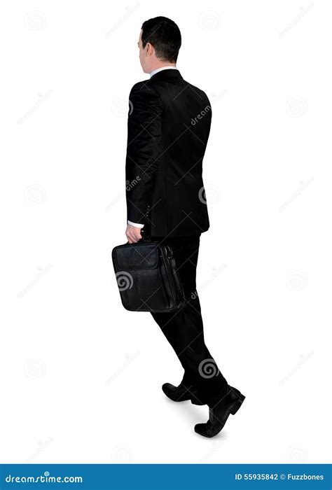 Business Man Walk Back Stock Photo Image Of Back Leave 55935842