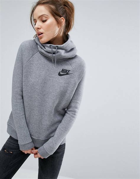 Nike Pullover Hoodie In Grey With Small Futura Logo Asos Sporty