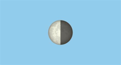 🌗 Last Quarter Moon Emoji On Emojidex 1019