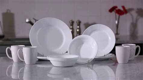 Corelle Dazzling White Unbreakable Dinnerware Youtube