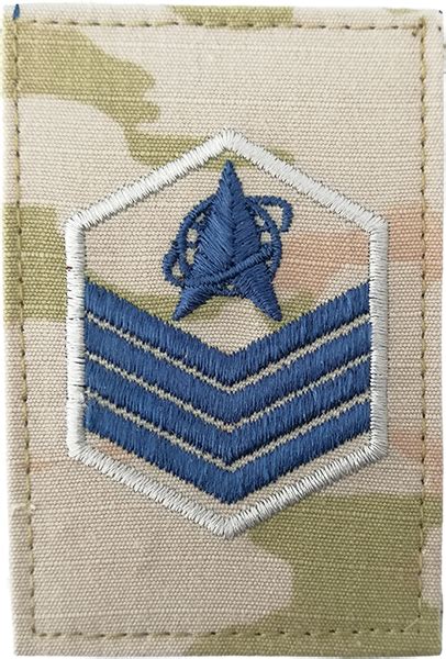 E 6 Technical Sergeant Us Space Force Ocp Rank Whook Backing
