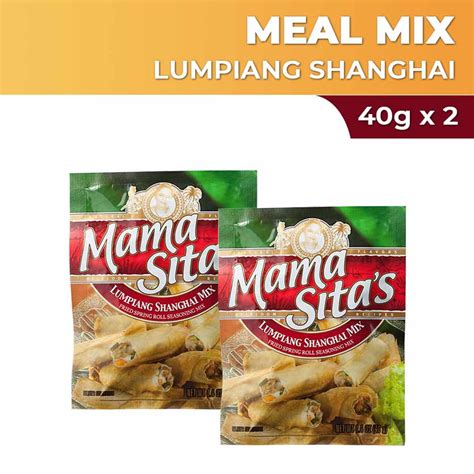 Mama Sitas Meal Mix Lumpiang Shanghai 40g X2 Shopee Philippines