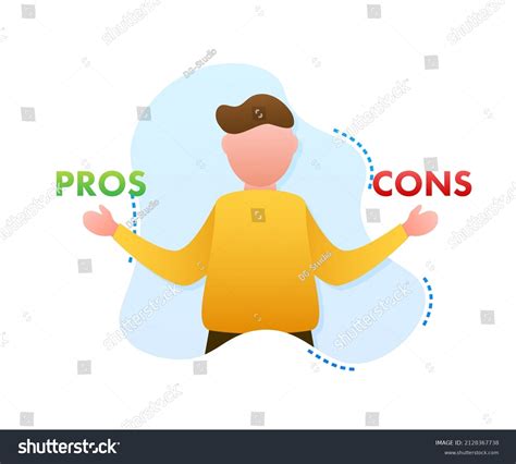 Pros Cons Comparison Make Decision Optimal Stock Vector Royalty Free 2128367738 Shutterstock