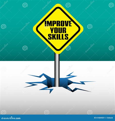 Improve Your Skills Stock Vector Illustration Of Leader 61684501