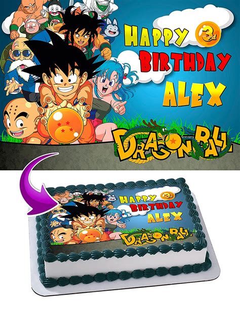Inspírate con estas ideas de decoración de cumpleaños al estilo dragón ball z, un imperdible en el gusto de nuestros niños (y no tan niños). Goku Birthday Goku Dragon Ball Z Cake