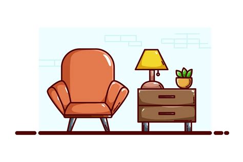 Sofa And Table Illustration 2161567 Vector Art At Vecteezy
