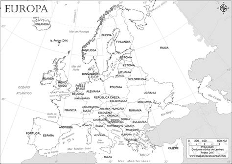 Mapas De Europa Para Colorear 2D7