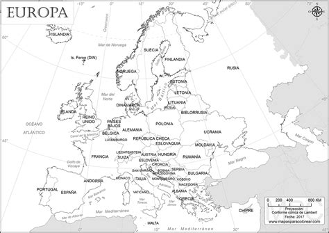 Mapas De Europa Para Descargar Y Colorear Colorear Imágenes