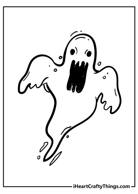 Ghost Coloring Pages Printable Home Design Ideas