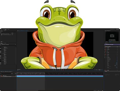 Green Frog Character Animator Puppet Graphicmama