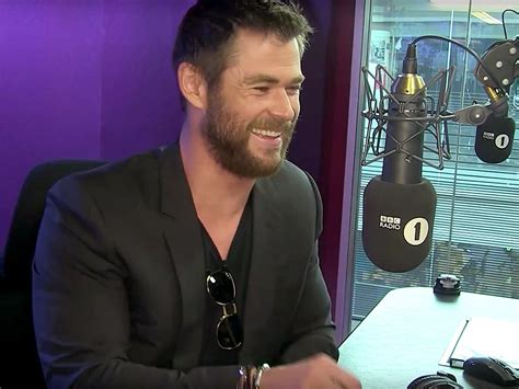 chris hemsworth gives a very dramatic and hilarious reading of