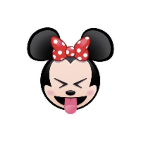 Minnie Mouse As An Emoji Sticking Out Tongue Drawing By Disney