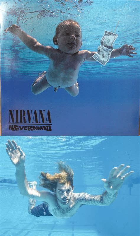 The Nirvana Nevermind album cover baby recreates the picture 25 years