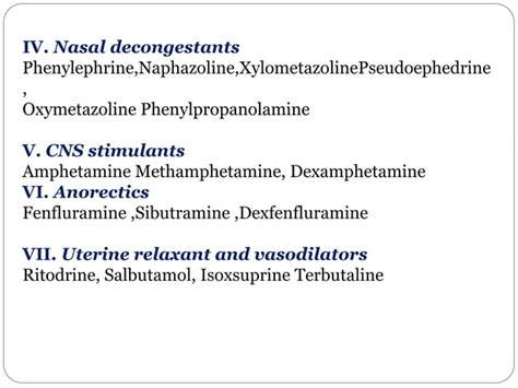 Sympathomimetic Drugs