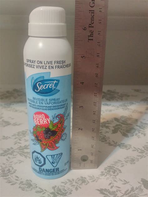 Secret Fresh Invisible Spray Boho Berry Antiperspirant And Deodorant