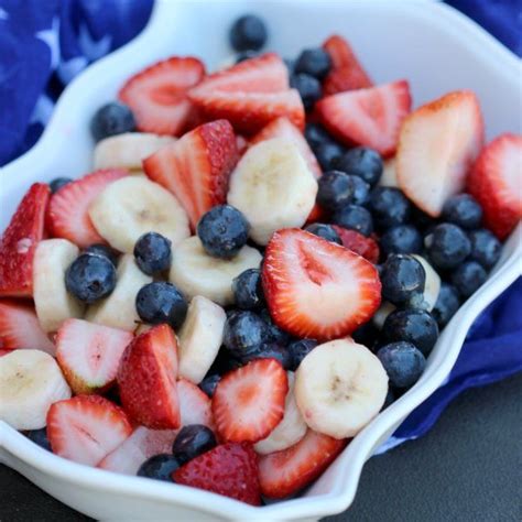 Red White And Blue Fruit Salad 4th Of July Fruit Salad Recipe