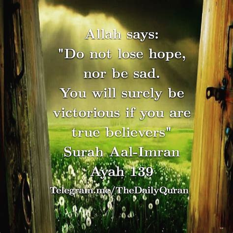 Allah Says Do Not Lose Hope Nor Be Sad You Will Surely Be Victorious