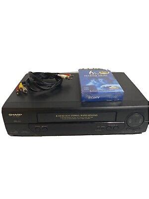 Sharp VC H992U VCR 4 Head Hi Fi Stereo Rapid Rewind VHS Player Tested