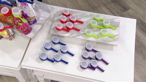 Set Of 5 Seal And Pour Bag Clips On Qvc Youtube