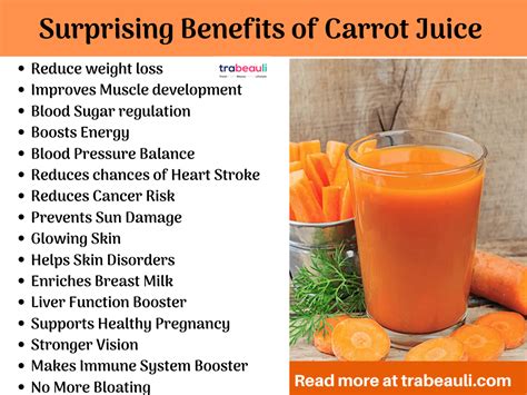 20 Health Benefits Of Carrot Juice On Empty Stomach Trabeauli