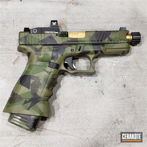 Splinter Camo Glock 19 Featuring H 343 H 190 H 189 H 232 H 184 And