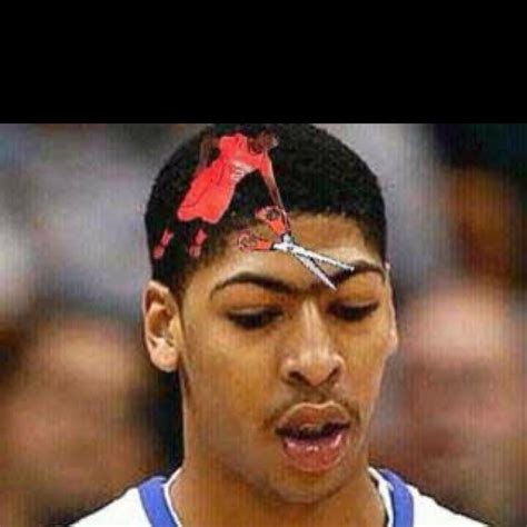 Anthony davis, who will likely be taken as the no. This made me LOL!!! | Anthony davis eyebrows, Anthony davis, Unibrow