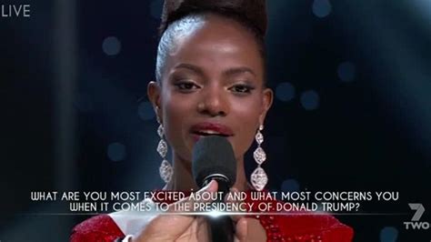 Miss Kenya’s Confusing Answer When Quizzed On Donald Trump Au — Australia’s Leading