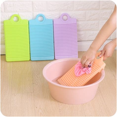 Plastic Washboard Antislip Thicken Washing Board Clothes Cleaning For Laundry Cleaning Tool