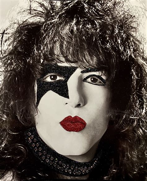 Paul Stanley Of Kiss Up Close And Personal Artwork This Black And