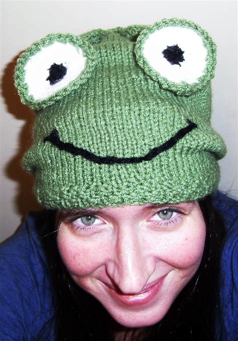Simply Mommy Frog Hat My First Ever Completed Knitting Project 0