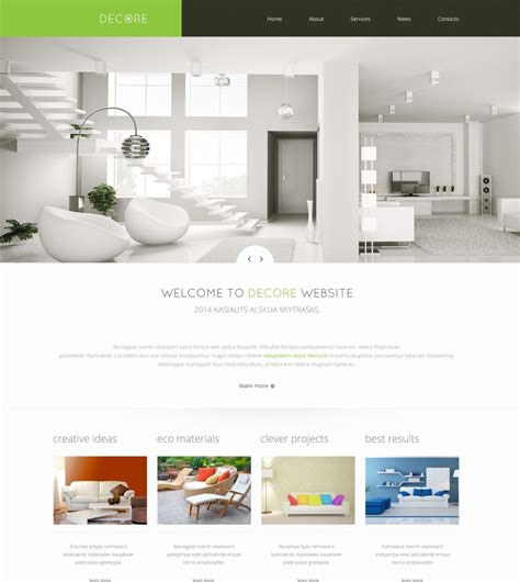 Peruse decor ideas that'll give your space the standout look it deserves. Home Decor Responsive Website Template #46692