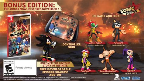 Sonic Forces Bonus Edition Nintendo Switch Amazonca Computer And